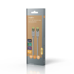 Nedis CAT7 nätverkskabel | S/FTP | RJ45 hane | RJ45 hane | 1.00 m | Snagless | Rund | LSZH | Grå | Låda