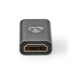 Nedis HDMI™ Adapter | HDMI™ Hane / HDMI™ Micro kontakt | HDMI™ Utgång | Guldplaterad | Rak | Aluminium | Grått Med Metall | 1 st. | Kartong med täckt fönster Nedis HDMI™ Adapter | HDMI™ Hane / HDMI™ Micro kontakt | HDMI™ Utgång | Guldplaterad | Rak | Aluminium | Grått Med Metall | 1 st. | Kartong med täckt fönster