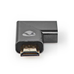 Nedis HDMI™ Adapter | HDMI™ Hane / HDMI™ Kontakt | HDMI™ Utgång | Guldplaterad | Vinklat höger | Aluminium | Grått Med Metall | 1 st. | Kartong med täckt fönster Nedis HDMI™ Adapter | HDMI™ Hane / HDMI™ Kontakt | HDMI™ Utgång | Guldplaterad | Vinklat höger | Aluminium | Grått Med Metall | 1 st. | Kartong med täckt fönster