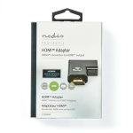 Nedis HDMI™ Adapter | HDMI™ Hane / HDMI™ Kontakt | HDMI™ Utgång | Guldplaterad | Vinklat höger | Aluminium | Grått Med Metall | 1 st. | Kartong med täckt fönster Nedis HDMI™ Adapter | HDMI™ Hane / HDMI™ Kontakt | HDMI™ Utgång | Guldplaterad | Vinklat höger | Aluminium | Grått Med Metall | 1 st. | Kartong med täckt fönster