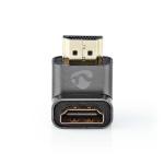Nedis HDMI™ Adapter | HDMI™ Hane / HDMI™ Kontakt | HDMI™ Utgång | Guldplaterad | Vinklat 90° | Aluminium | Grått Med Metall | 1 st. | Kartong med täckt fönster Nedis HDMI™ Adapter | HDMI™ Hane / HDMI™ Kontakt | HDMI™ Utgång | Guldplaterad | Vinklat 90° | Aluminium | Grått Med Metall | 1 st. | Kartong med täckt fönster