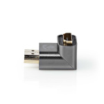 Nedis HDMI™ Adapter | HDMI™ Hane / HDMI™ Kontakt | HDMI™ Utgång | Guldplaterad | Vinklat 90° | Aluminium | Grått Med Metall | 1 st. | Kartong med täckt fönster Nedis HDMI™ Adapter | HDMI™ Hane / HDMI™ Kontakt | HDMI™ Utgång | Guldplaterad | Vinklat 90° | Aluminium | Grått Med Metall | 1 st. | Kartong med täckt fönster