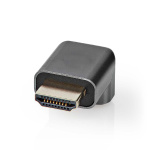 Nedis HDMI™ Adapter | HDMI™ Hane / HDMI™ Kontakt | HDMI™ Utgång | Guldplaterad | Vinklat 90° | Aluminium | Grått Med Metall | 1 st. | Kartong med täckt fönster Nedis HDMI™ Adapter | HDMI™ Hane / HDMI™ Kontakt | HDMI™ Utgång | Guldplaterad | Vinklat 90° | Aluminium | Grått Med Metall | 1 st. | Kartong med täckt fönster