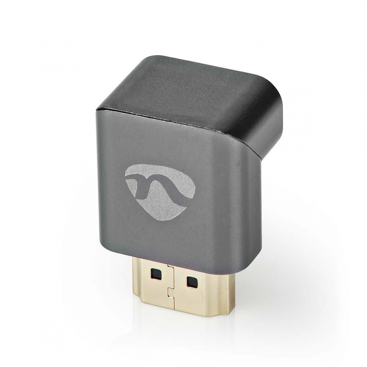 Nedis HDMI™ Adapter | HDMI™ Hane / HDMI™ Kontakt | HDMI™ Utgång | Guldplaterad | Vinklat 270° | Aluminium | Grått Med Metall | 1 st. | Kartong med täckt fönster Nedis HDMI™ Adapter | HDMI™ Hane / HDMI™ Kontakt | HDMI™ Utgång | Guldplaterad | Vinklat 270° | Aluminium | Grått Med Metall | 1 st. | Kartong med täckt fönster