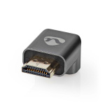 Nedis HDMI™ Adapter | HDMI™ Hane / HDMI™ Kontakt | HDMI™ Utgång | Guldplaterad | Vinklat 270° | Aluminium | Grått Med Metall | 1 st. | Kartong med täckt fönster Nedis HDMI™ Adapter | HDMI™ Hane / HDMI™ Kontakt | HDMI™ Utgång | Guldplaterad | Vinklat 270° | Aluminium | Grått Med Metall | 1 st. | Kartong med täckt fönster