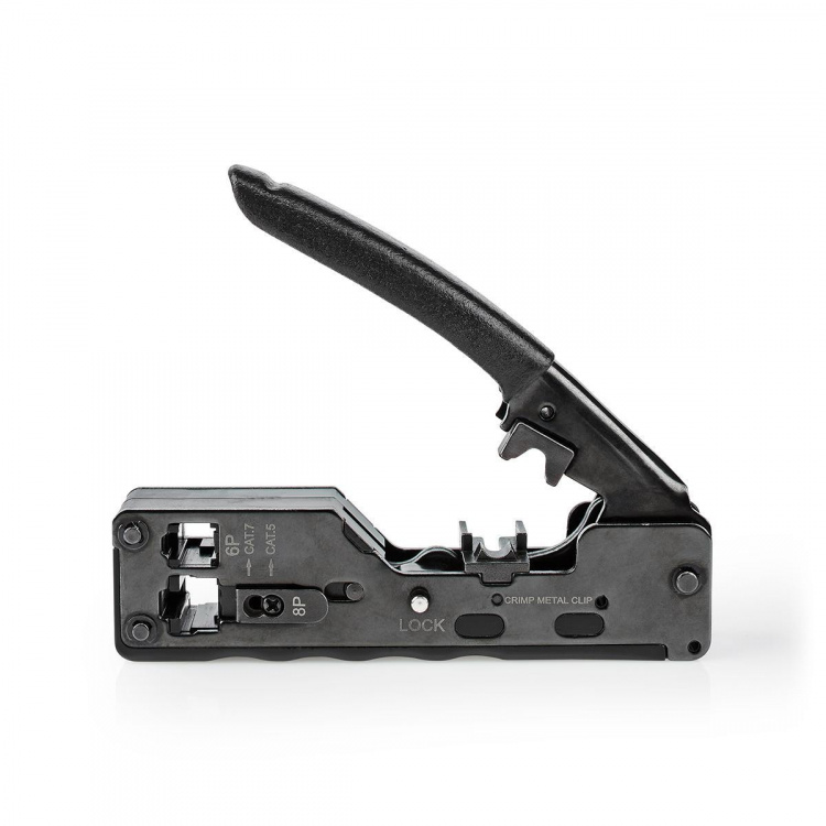 Nedis Crimp pliers | CAT5 / CAT5e / CAT6 / CAT6a / CAT7 / RJ12 | Skärande / Tång | ABS / Stål | Svart