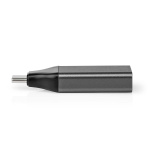 Nedis USB-C™ Adapter | USB 3.2 Gen 1 | USB-C™ Hane | HDMI™ Hona | 4K@60Hz | Rund | Nickelplaterad | Grå / Svart | Kuvert Nedis USB-C™ Adapter | USB 3.2 Gen 1 | USB-C™ Hane | HDMI™ Hona | 4K@60Hz | Rund | Nickelplaterad | Grå / Svart | Kuvert
