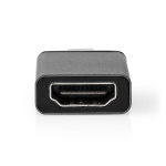 Nedis USB-C™ Adapter | USB 3.2 Gen 1 | USB-C™ Hane | HDMI™ Hona | 4K@60Hz | Rund | Nickelplaterad | Grå / Svart | Kuvert Nedis USB-C™ Adapter | USB 3.2 Gen 1 | USB-C™ Hane | HDMI™ Hona | 4K@60Hz | Rund | Nickelplaterad | Grå / Svart | Kuvert