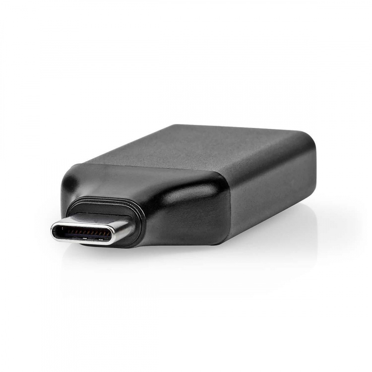 Nedis USB-C™ Adapter | USB 3.2 Gen 1 | USB-C™ Hane | HDMI™ Hona | 4K@60Hz | Rund | Nickelplaterad | Grå / Svart | Kuvert Nedis USB-C™ Adapter | USB 3.2 Gen 1 | USB-C™ Hane | HDMI™ Hona | 4K@60Hz | Rund | Nickelplaterad | Grå / Svart | Kuvert