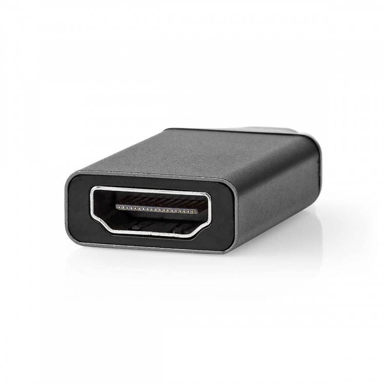 Nedis USB-C™ Adapter | USB 3.2 Gen 1 | USB-C™ Hane | HDMI™ Hona | 4K@60Hz | Rund | Nickelplaterad | Grå / Svart | Kuvert Nedis USB-C™ Adapter | USB 3.2 Gen 1 | USB-C™ Hane | HDMI™ Hona | 4K@60Hz | Rund | Nickelplaterad | Grå / Svart | Kuvert