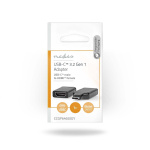 Nedis USB-C™ Adapter | USB 3.2 Gen 1 | USB-C™ Hane | HDMI™ Hona | 4K@60Hz | Rund | Nickelplaterad | Grå / Svart | Kuvert Nedis USB-C™ Adapter | USB 3.2 Gen 1 | USB-C™ Hane | HDMI™ Hona | 4K@60Hz | Rund | Nickelplaterad | Grå / Svart | Kuvert