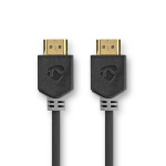 Nedis Ultra High Speed ​​HDMI ™ kabel | HDMI™ Kontakt | HDMI™ Kontakt | 8K@60Hz | 48 Gbps | 3.00 m | Rund | 6.7 mm | Antracit | Låda