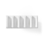 Nedis Kabelhantering | Kabelklämma | Klicka och Go | 2 st. | Antal platser: 5 Skivor | Maximal kabeltjocklek: 7.1 mm | Polypropylene | Vit Nedis Kabelhantering | Kabelklämma | Klicka och Go | 2 st. | Antal platser: 5 Skivor | Maximal kabeltjocklek: 7.1 mm | Polypropylene | Vit