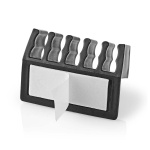 Nedis Kabelhantering | Kabelklämma | Klicka och Go | 2 st. | Antal platser: 5 Skivor | Maximal kabeltjocklek: 7.1 mm | Polypropylene | Svart Nedis Kabelhantering | Kabelklämma | Klicka och Go | 2 st. | Antal platser: 5 Skivor | Maximal kabeltjocklek: 7.1 mm | Polypropylene | Svart