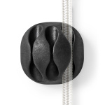 Nedis Kabelhantering | Kabelklämma | Klicka och Go | 4 st. | Antal platser: 3 Skivor | Maximal kabeltjocklek: 5.3 mm | TPE | Svart Nedis Kabelhantering | Kabelklämma | Klicka och Go | 4 st. | Antal platser: 3 Skivor | Maximal kabeltjocklek: 5.3 mm | TPE | Svart