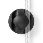 Nedis Kabelhantering | Kabelklämma | Klicka och Go | 6 st. | Antal platser: 2 Skivor | Maximal kabeltjocklek: 5.3 mm | TPE | Svart