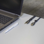 Nedis Kabelhantering | Kabelklämma | Klicka och Go | 6 st. | Antal platser: 2 Skivor | Maximal kabeltjocklek: 5.3 mm | TPE | Svart