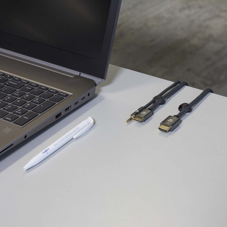 Nedis Kabelhantering | Kabelklämma | Klicka och Go | 6 st. | Antal platser: 2 Skivor | Maximal kabeltjocklek: 5.3 mm | TPE | Svart