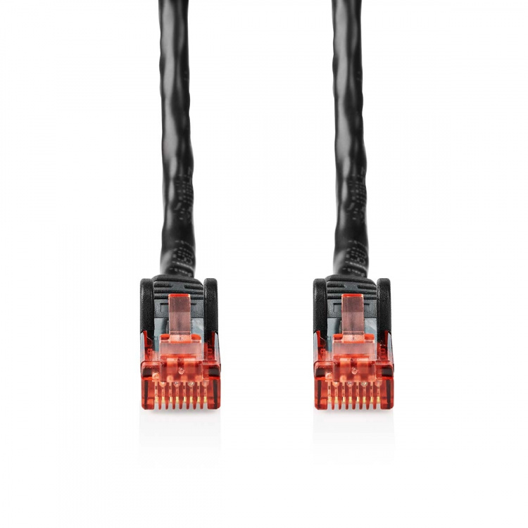 Nedis CAT6 Nätverkskabel | RJ45 hane | RJ45 hane | U/UTP | 20.0 m | Utomhus | Rund | PE | Svart | Kuvert