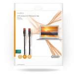 Nedis CAT6 Nätverkskabel | RJ45 hane | RJ45 hane | U/UTP | 20.0 m | Utomhus | Rund | PE | Svart | Kuvert