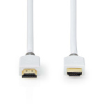 Nedis High Speed ​​HDMI ™ kabel med Ethernet | HDMI™ Kontakt | HDMI™ Kontakt | 4K@60Hz | ARC | 18 Gbps | 1.50 m | Rund | PVC | Vit | Låda