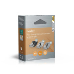 Nedis RJ45-kontakt | RJ45 Pass Through | Solid/strängad FTP CAT6 | Rak | Guldplaterad | 10 st. | Polycarbonate | Grå / Svart / Vit | Låda