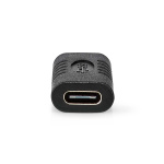 Nedis USB-C™ Adapter | USB 3.2 Gen 2 | USB-C™ Hona | USB-C™ Hona | 4K@60Hz | 10 Gbps | Rund | Nickelplaterad | Svart | Kuvert Nedis USB-C™ Adapter | USB 3.2 Gen 2 | USB-C™ Hona | USB-C™ Hona | 4K@60Hz | 10 Gbps | Rund | Nickelplaterad | Svart | Kuvert