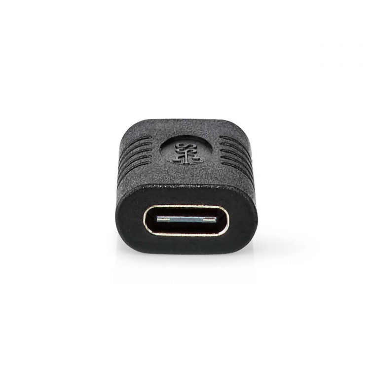 Nedis USB-C™ Adapter | USB 3.2 Gen 2 | USB-C™ Hona | USB-C™ Hona | 4K@60Hz | 10 Gbps | Rund | Nickelplaterad | Svart | Kuvert Nedis USB-C™ Adapter | USB 3.2 Gen 2 | USB-C™ Hona | USB-C™ Hona | 4K@60Hz | 10 Gbps | Rund | Nickelplaterad | Svart | Kuvert
