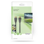 Nedis Ultra High Speed ​​HDMI ™ kabel | HDMI™ Kontakt | HDMI™ Kontakt | 8K@60Hz | 48 Gbps | 5.00 m | Rund | 6.7 mm | Svart | Låda