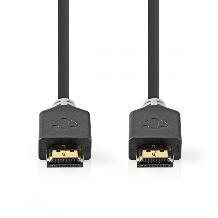Nedis Ultra High Speed ​​HDMI ™ kabel | HDMI™ Kontakt | HDMI™ Kontakt | 8K@60Hz | 48 Gbps | 5.00 m | Rund | 8.3 mm | Antracit | Låda