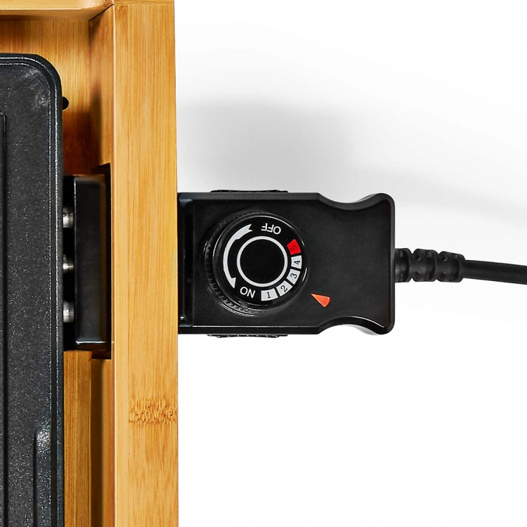 Nedis Teppanyaki Bordsgrill | Bakytan (l x b): 43 x 23 cm | Antal personer: 6 Personer | Non-stick beläggning | 4 Värmeinställningar