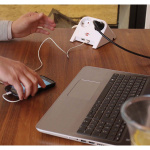 brennenstuhl Stationär eluttagslist 2x för bordet Gummifötter och 2x USB Polerad vit TYPE F