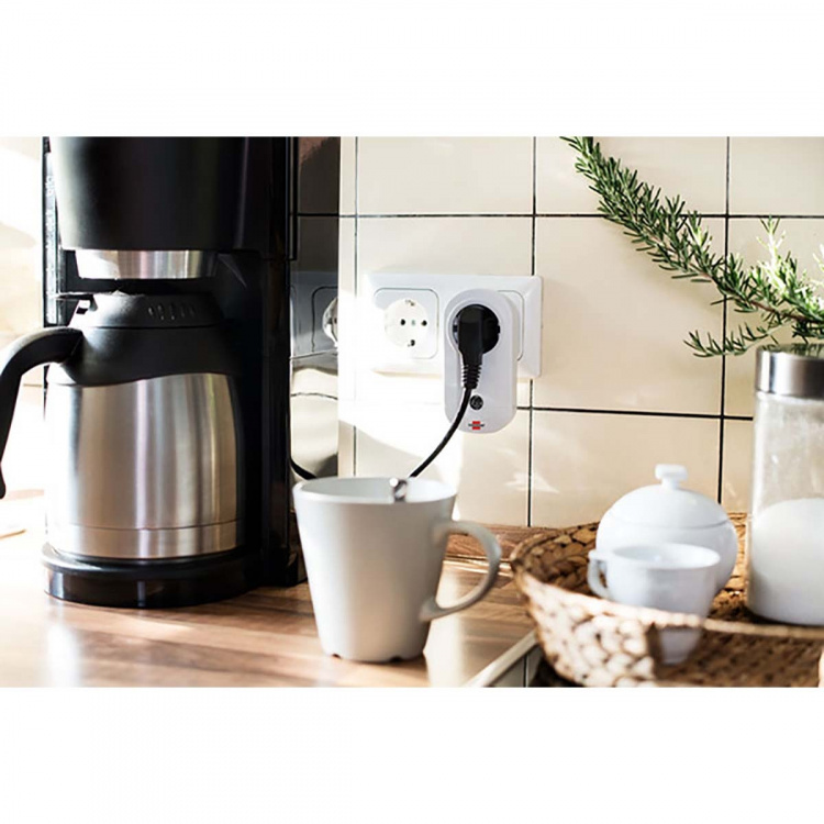 Brennenstuhl Tråslöst kontaktset Inomhus 3 x F (CEE 7/3) Vit