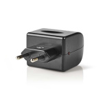 Nedis Eluttag Adapter | Euro / Typ C (CEE 7/16) | 100 - 240 V AC 50/60 Hz | 12 V DC | 6 W | Strömadapter | 0.3 A | Svart | Plast Nedis Eluttag Adapter | Euro / Typ C (CEE 7/16) | 100 - 240 V AC 50/60 Hz | 12 V DC | 6 W | Strömadapter | 0.3 A | Svart | Plast