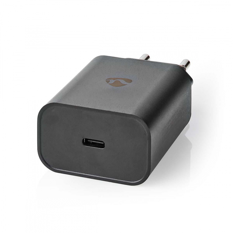 Nedis Väggladdare | 30 W | PD3.0 27W / PD3.0 30W / QC3.0 | Snabbladdnings funktion | 1.5 / 2.0 / 2.5 / 3.0 A | Antal utgångar: 1 | USB-C™ | Automatiskt val av Spänning | Svart