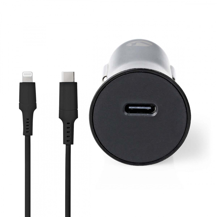 Nedis Billaddare | 20 W | 1.67 / 2.22 / 3.0 A | Antal utgångar: 1 | Port typ: USB-C™ | Lightning 8-Pin (Lös) Kabel | 1.00 m | Automatiskt val av Spänning Nedis Billaddare | 20 W | 1.67 / 2.22 / 3.0 A | Antal utgångar: 1 | Port typ: USB-C™ | Lightning 8-Pin (Lös) Kabel | 1.00 m | Automatiskt val av Spänning