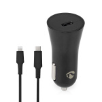 Nedis Billaddare | 20 W | 1.67 / 2.22 / 3.0 A | Antal utgångar: 1 | Port typ: USB-C™ | Lightning 8-Pin (Lös) Kabel | 1.00 m | Automatiskt val av Spänning Nedis Billaddare | 20 W | 1.67 / 2.22 / 3.0 A | Antal utgångar: 1 | Port typ: USB-C™ | Lightning 8-Pin (Lös) Kabel | 1.00 m | Automatiskt val av Spänning