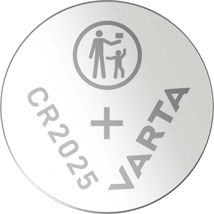 Varta Lithium knappcellsbatteri CR2025 | 3 V DC | 2-Blister | Silver
