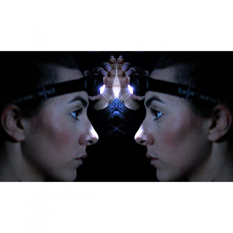 brennenstuhl LED pannlampa LuxPremium / ljus CREE LED pannlampa med starkt frontljus Svart