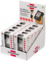 brennenstuhl 4+3 SMD LED-arbetslampa i praktiskt fickformat (360° vridbar, hopfällbar krok, max. 24 timmars ljustid)