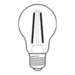 Century LED E27 Vintage Filament Lamp Globe 8 W 810 lm 3000 K 2-blister