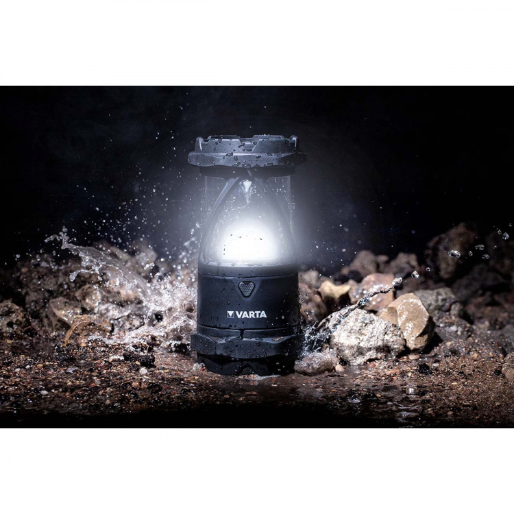 Varta LED-Lykta | Batteridriven | 6x AA/LR6 | Angivet ljusflöde: 450 lm | Belysningsräckvidd: 20 m | Strålvinkel: 360 ° Varta LED-Lykta | Batteridriven | 6x AA/LR6 | Angivet ljusflöde: 450 lm | Belysningsräckvidd: 20 m | Strålvinkel: 360 °