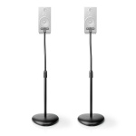 Nedis Högtalar Fäste | Kompatibel med: Universell | Golv | 4.5 kg | Höjdjusterbar | ABS / Stål | Svart