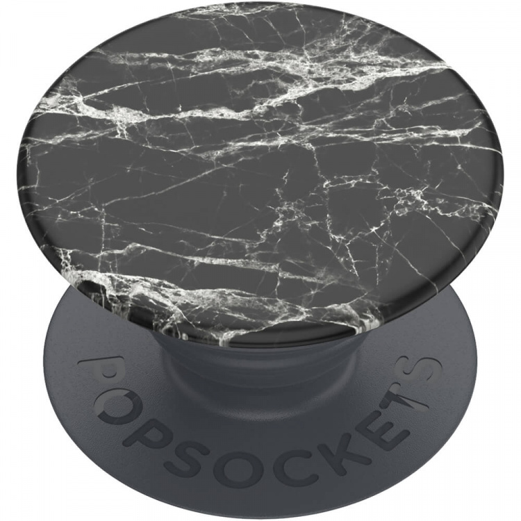 PopSockets Basic Black Modern Marble Grip Med Ställfunktion