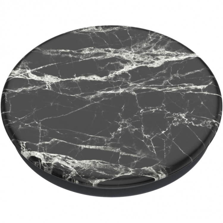 PopSockets Basic Black Modern Marble Grip Med Ställfunktion