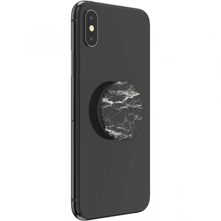 PopSockets Basic Black Modern Marble Grip Med Ställfunktion