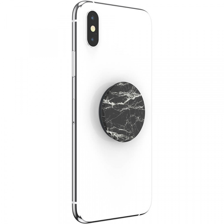 PopSockets Basic Black Modern Marble Grip Med Ställfunktion
