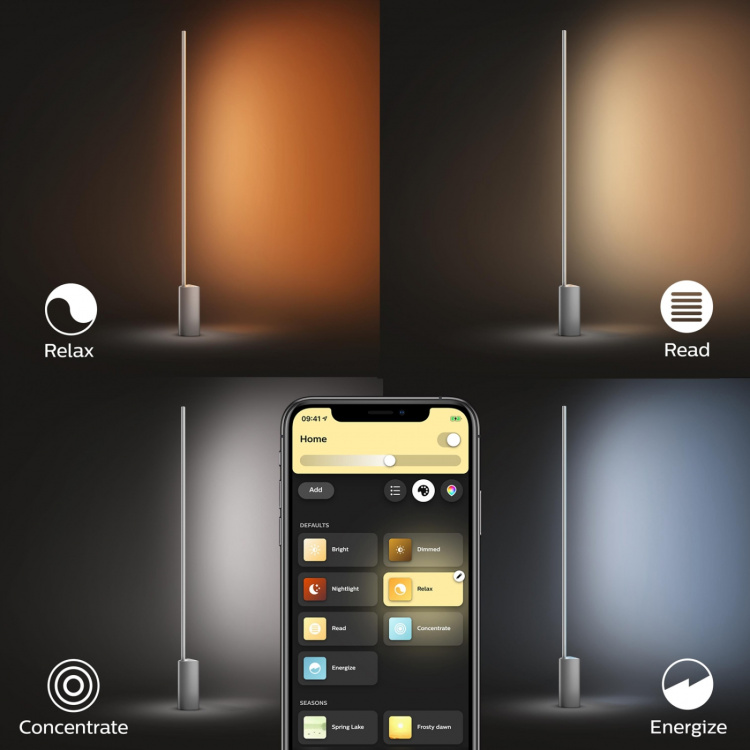 Philips Hue Gradient Signe Golvlampa Wh/Color Svart