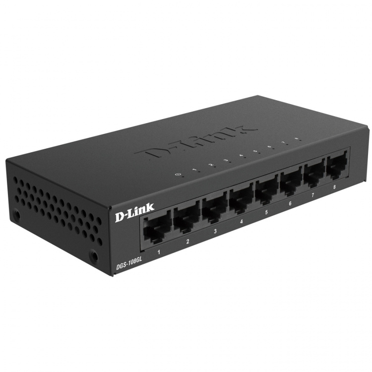 D-Link DGS-108GL 8-Port Gigabit Switch D-Link DGS-108GL 8-Port Gigabit Switch