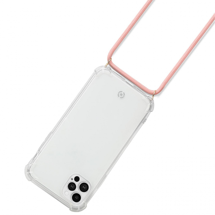 Celly Halsrem för iPhone 13 Svart + Rosa